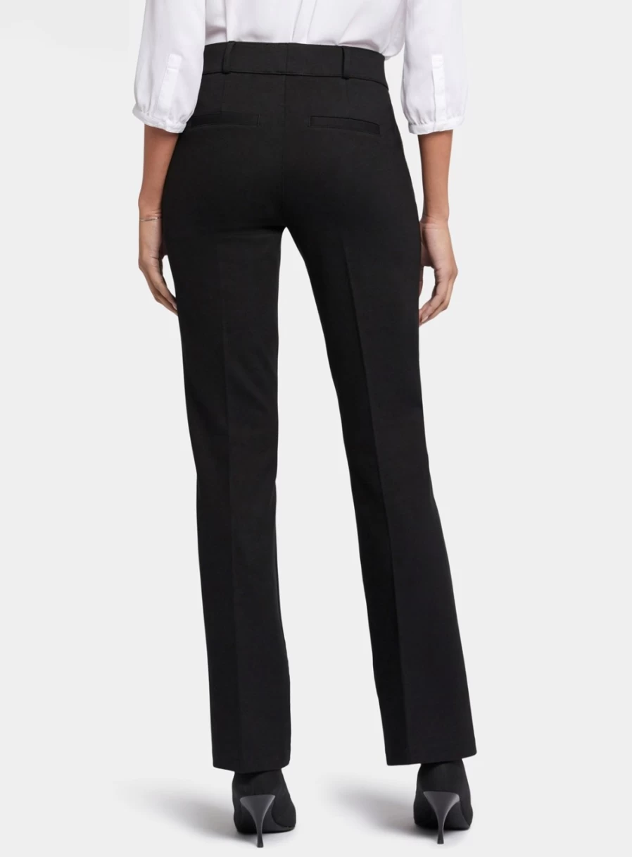 NYDJ Women's Pull On Flared Jersey Trousers - Comfortable Stretch Pants for Casual Wear