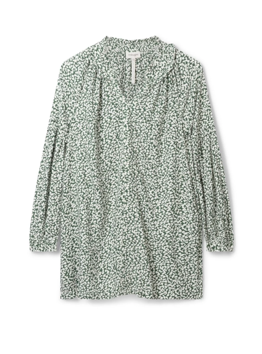 Thought Women's Maple Lenzing Ecovero Sustainable Tunic Top - Eco-Friendly Blouse