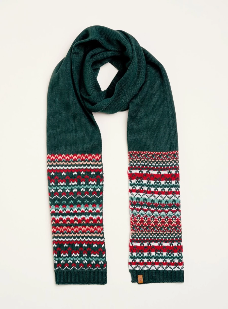Brakeburn Women's Fair Isle Knitted Scarf - Cozy Winter Accessory One Size