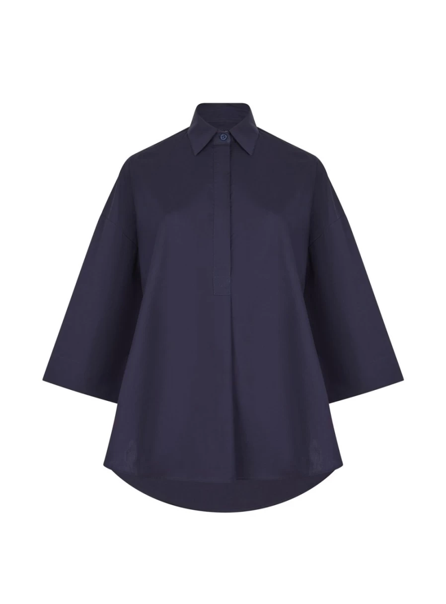 French Connection Women's Rhodes Short Sleeve Poplin Popover Shirt