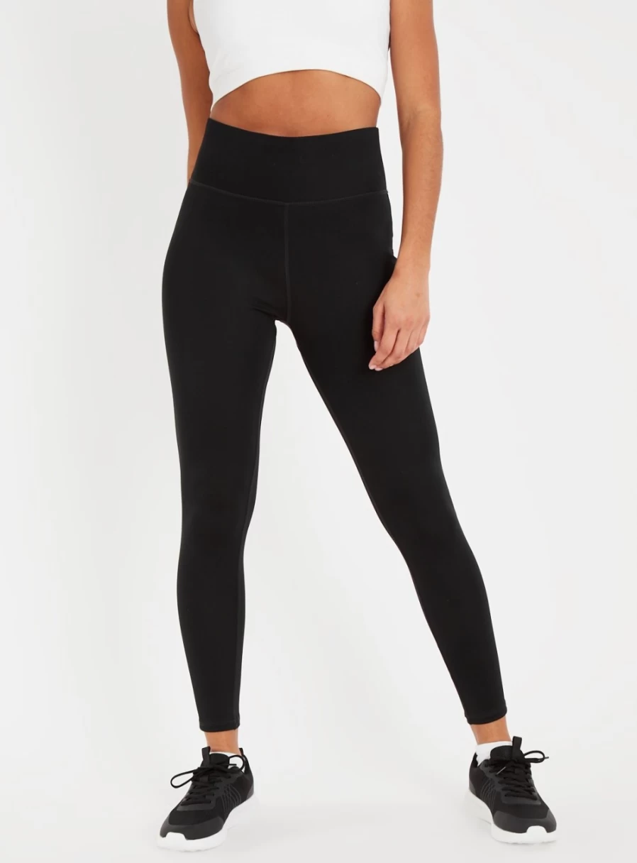 Tu Women's Active Black Sculpted Leggings - High Waist Yoga Pants for Workout & Training