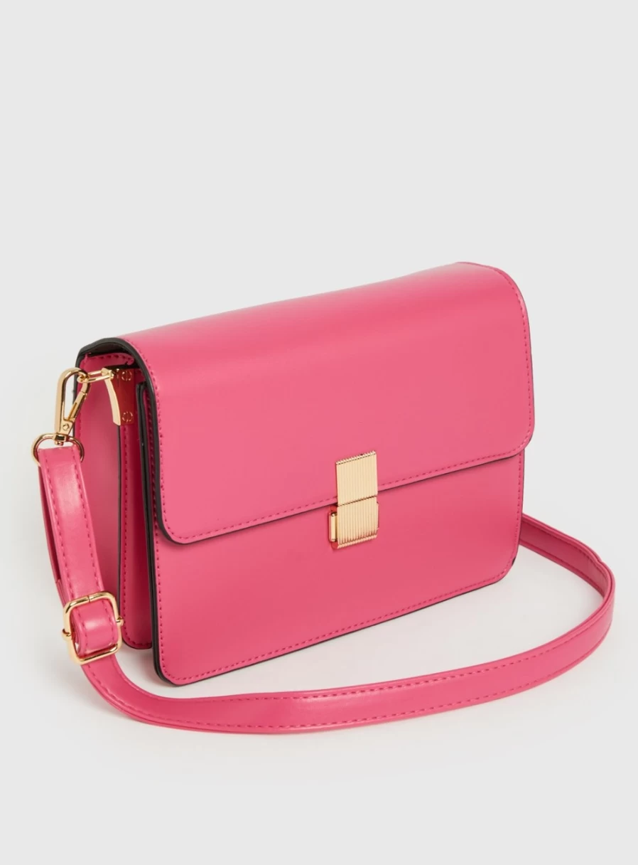 "TU Women's Pink Satchel Crossbody Bag - Stylish One Size Handbag for Everyday Use"