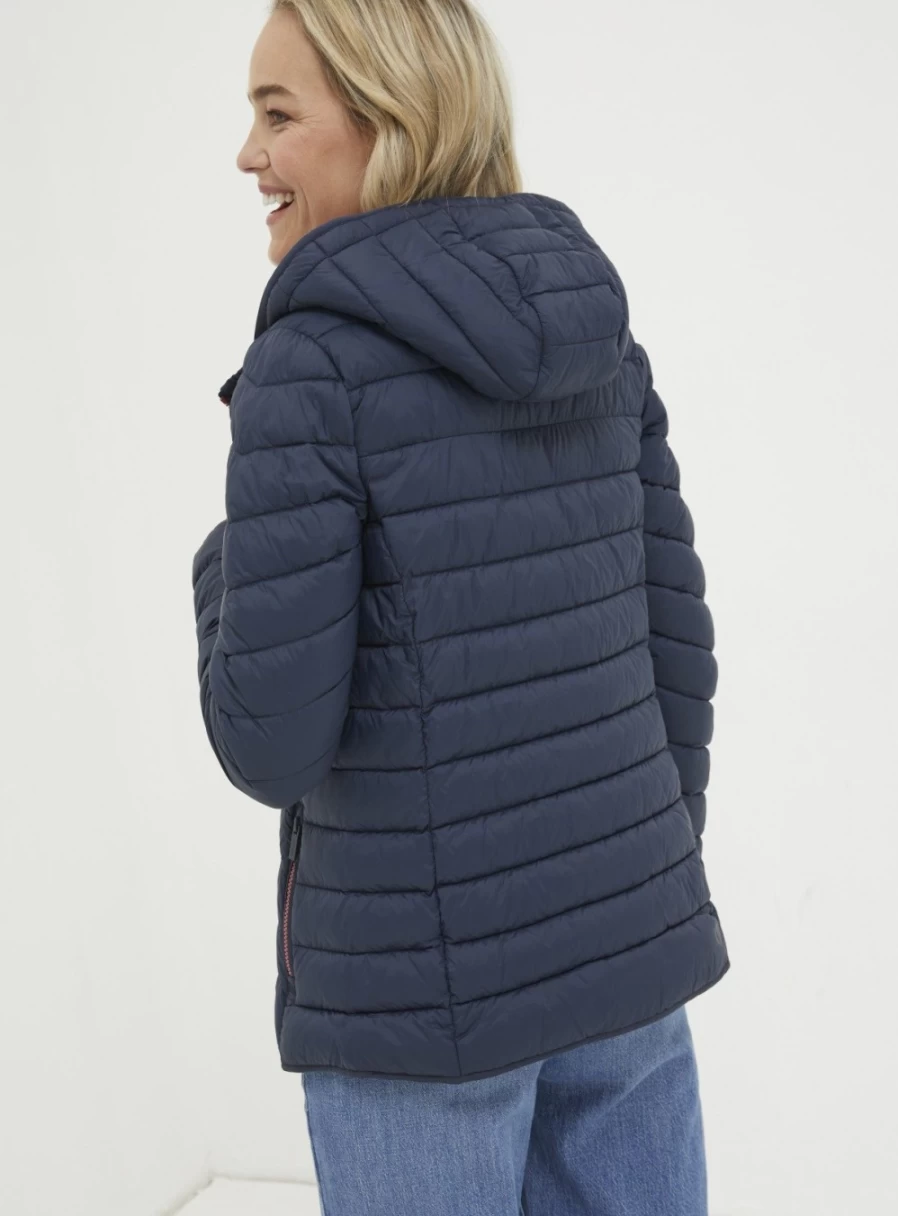 FatFace Women's Ruby Lightweight Puffer Jacket - Warm Quilted Coat, Size 8