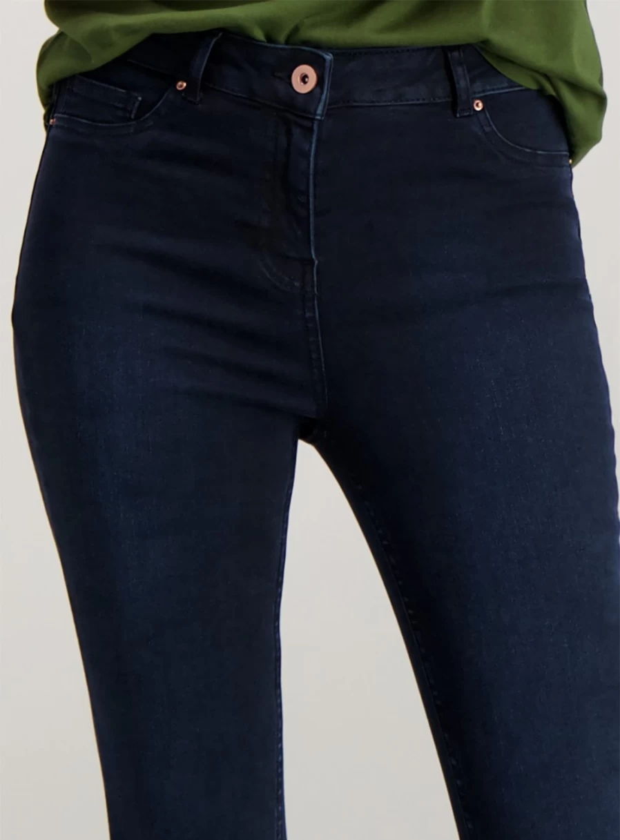 Tu Women's Dark Wash Super Stretch Skinny Jeans - 24R High-Rise Slim Fit Denim Pants