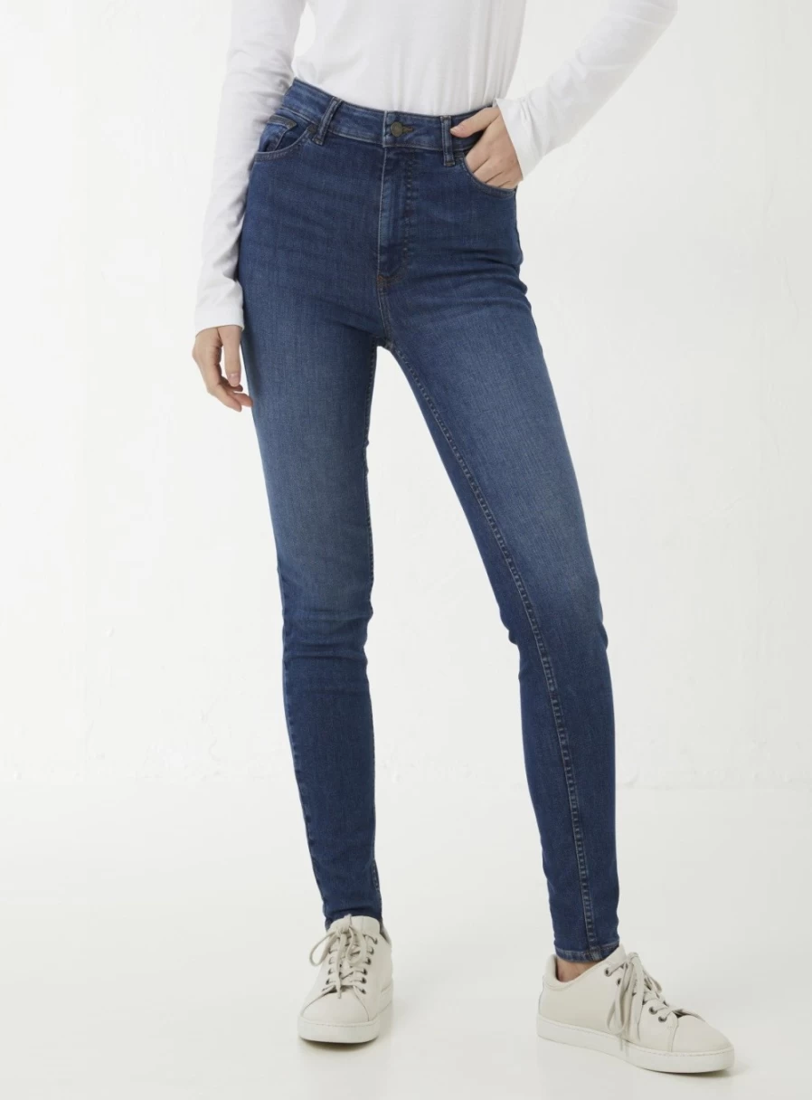 FatFace Women's Harlow High Waist Skinny Jeans - Size 22 Slim Fit Stretch Denim Pants