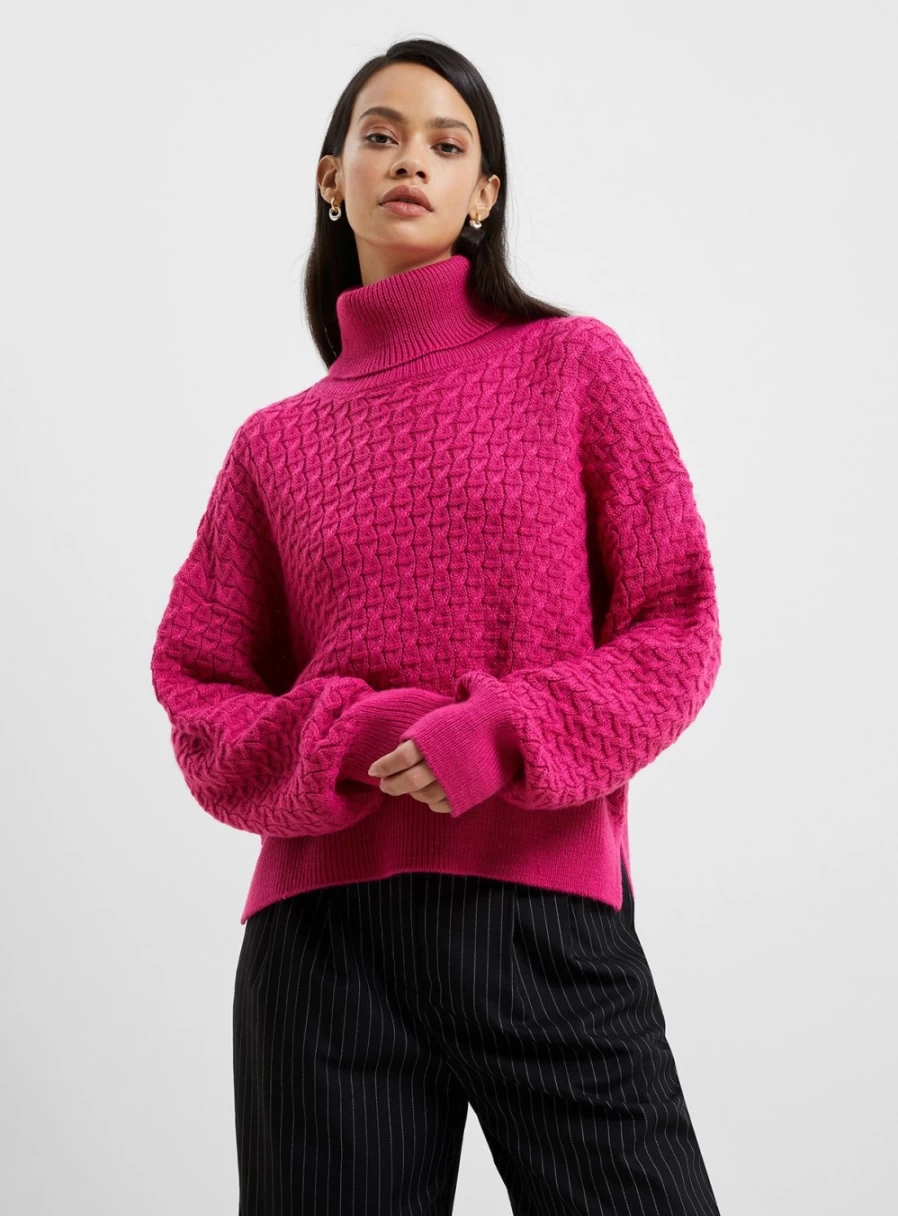 French Connection Women's Jini Cable Knit Jumper Sweater
