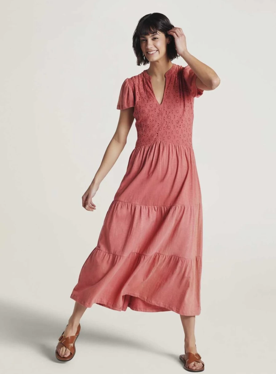 Thought Women's Merope Organic Cotton Embroidered Dress - Sustainable Boho Style