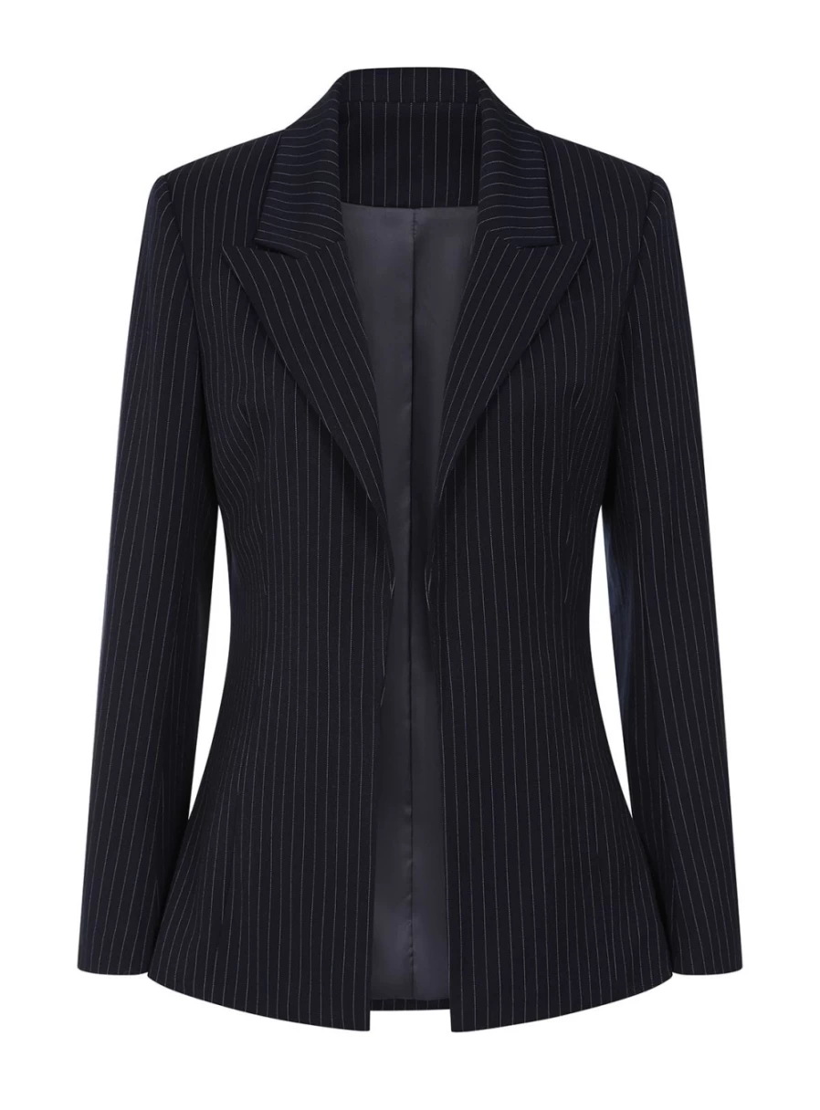 "Vogue Williams Women's Pinstripe Blazer - Stylish 12 Collection Formal Jacket"