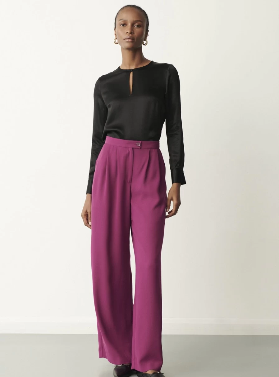 Finery Women's Jeanne High-Waisted Trouser Pants - Size 16 Classic Fit