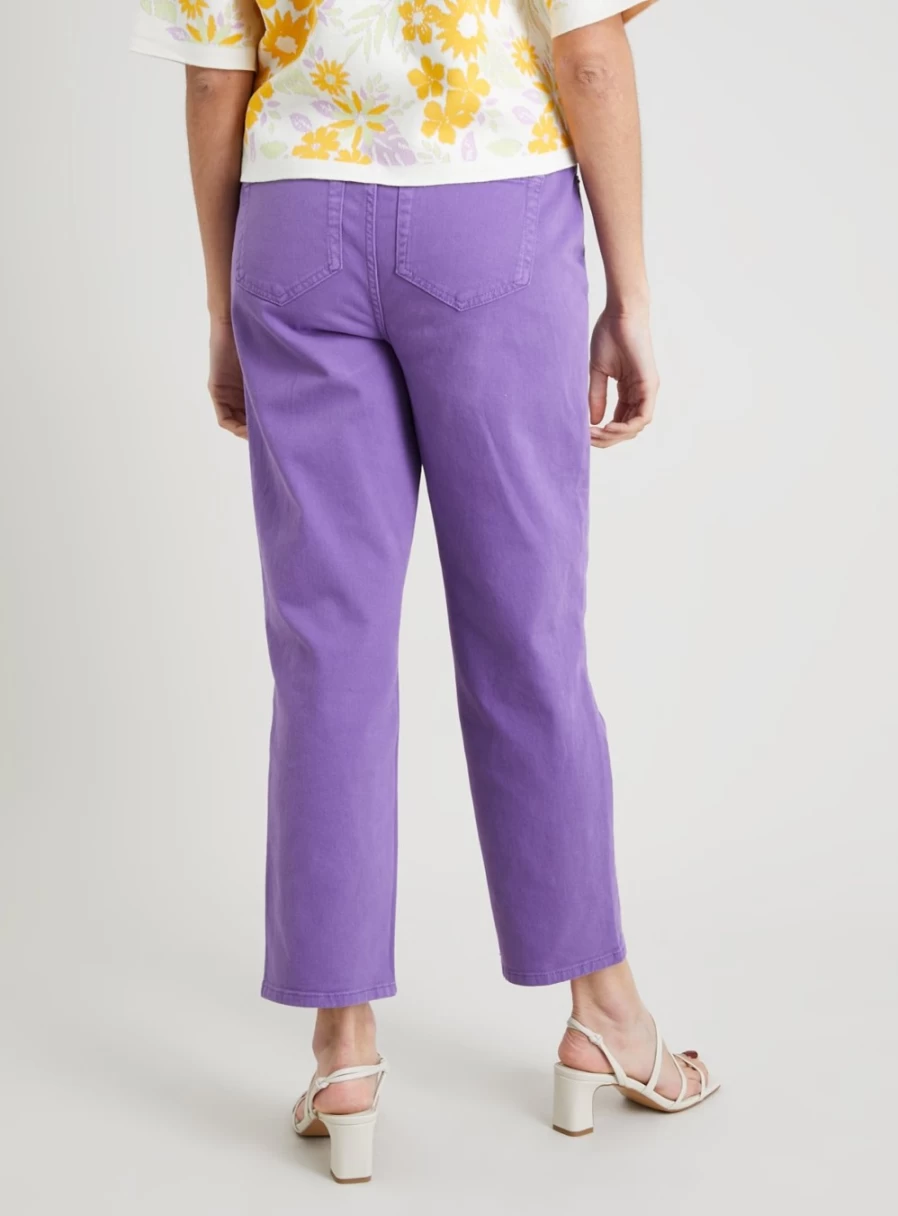 Tu Women's Purple Straight Leg Loose Fit Jeans - Size 16 Regular