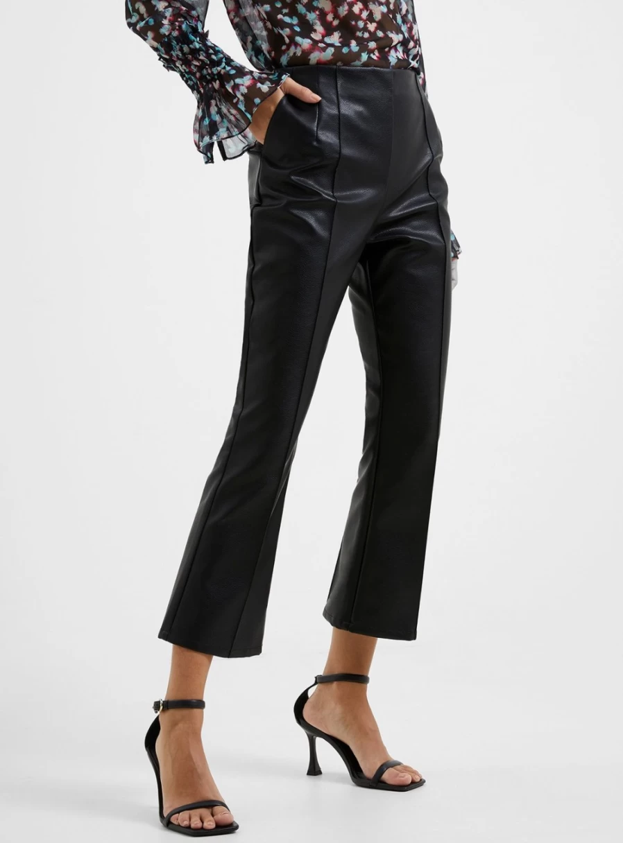 French Connection Women's Claudia Pu Stretch Trousers - Size 10 | Comfortable & Stylish Pants
