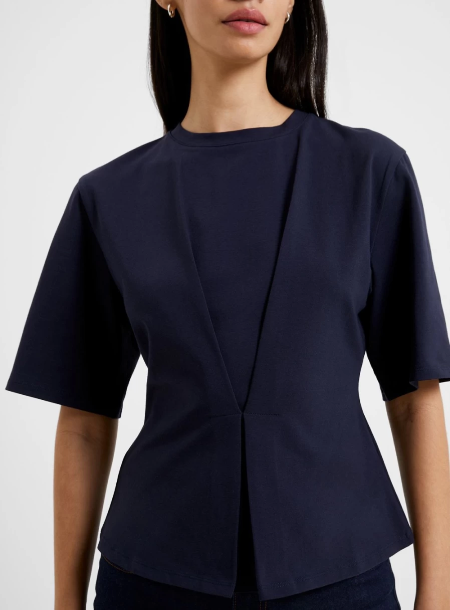 French Connection Women's Pearl Embellished Top S | Elegant Blouse for Women