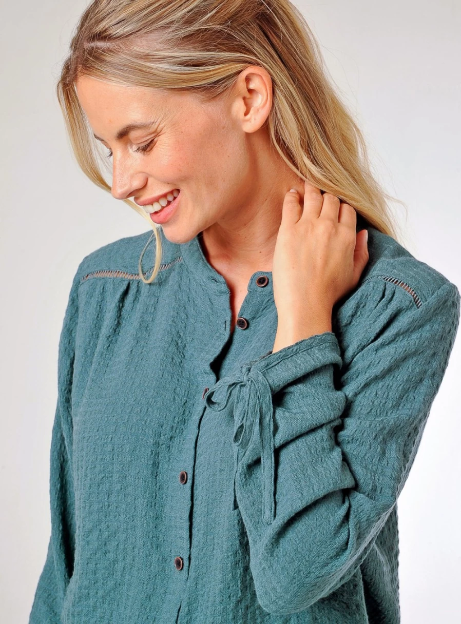 Burgs Women's Bow Detail Long Sleeve Blouse - Elegant 10 Collection Top