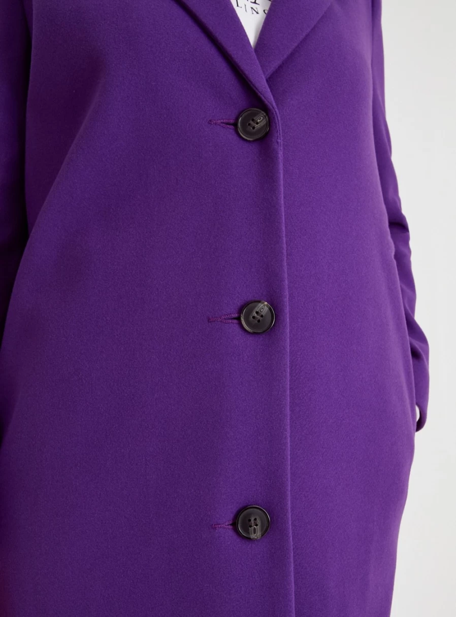 "Tu Women's Purple Tailored Coat – Elegant Fitted Outerwear for Style & Comfort"