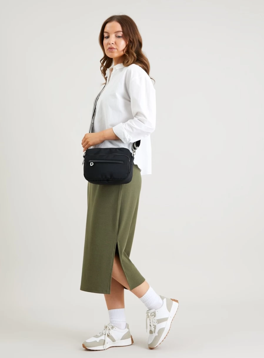 "Tu Women's Khaki Ribbed High-Waist Column Skirt 2022 Fashion Slim Fit Pencil Skirt"