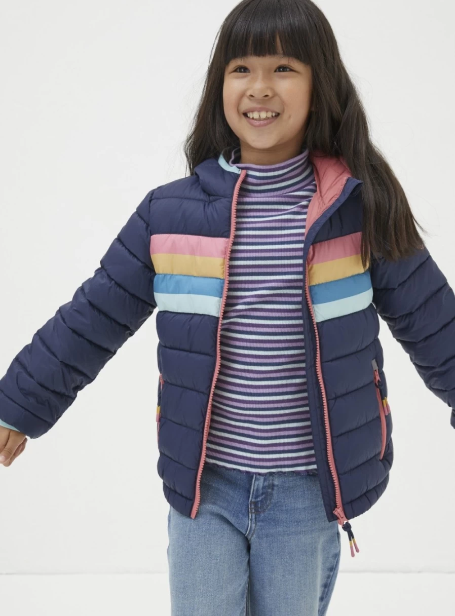 FatFace Women's Poppy Padded Jacket for Girls Age 12-13 | Lightweight Insulated Coat