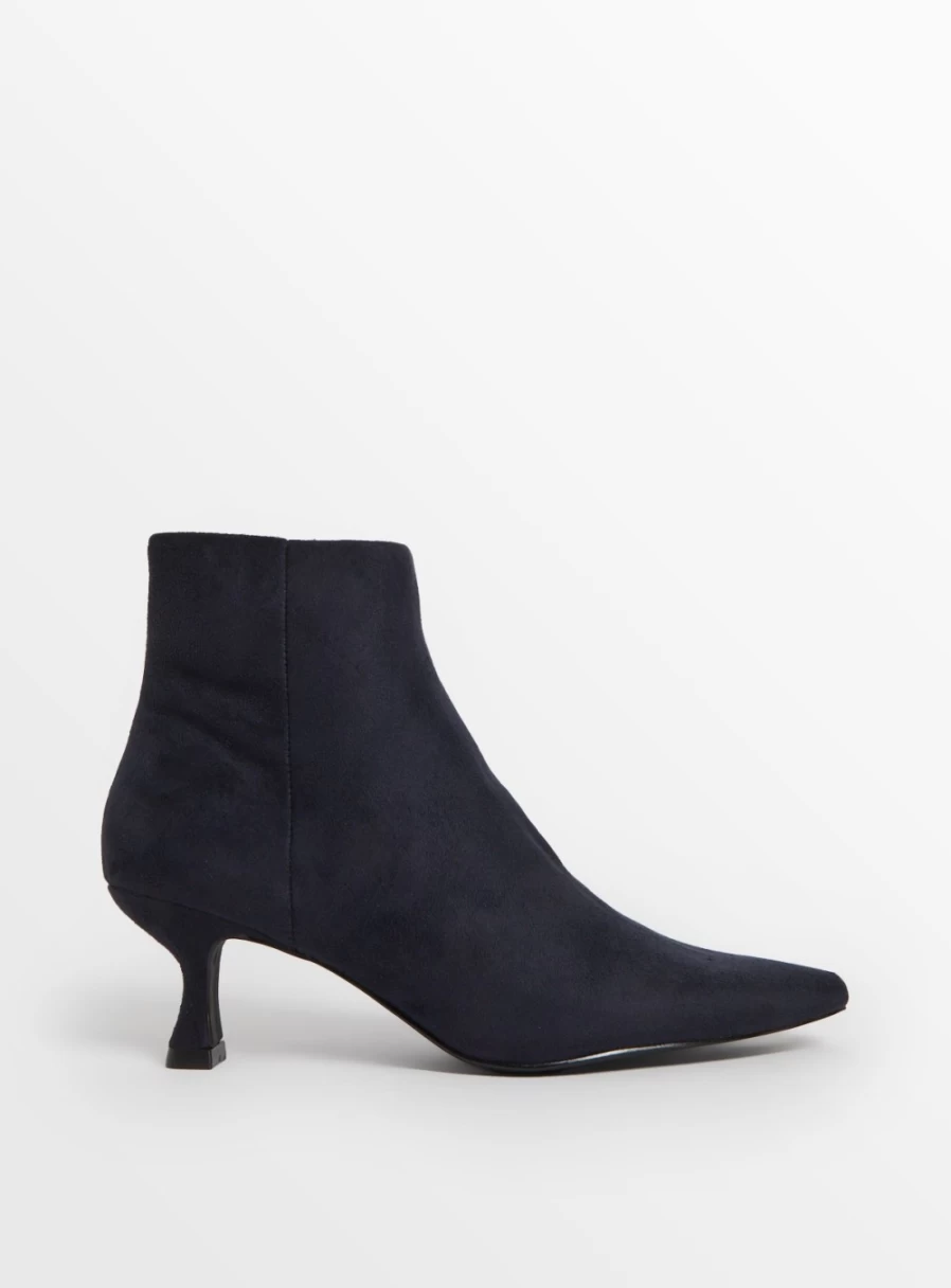 Tu Women's Navy Blue Kitten Heel Ankle Boots - Size 7 Fashion Footwear