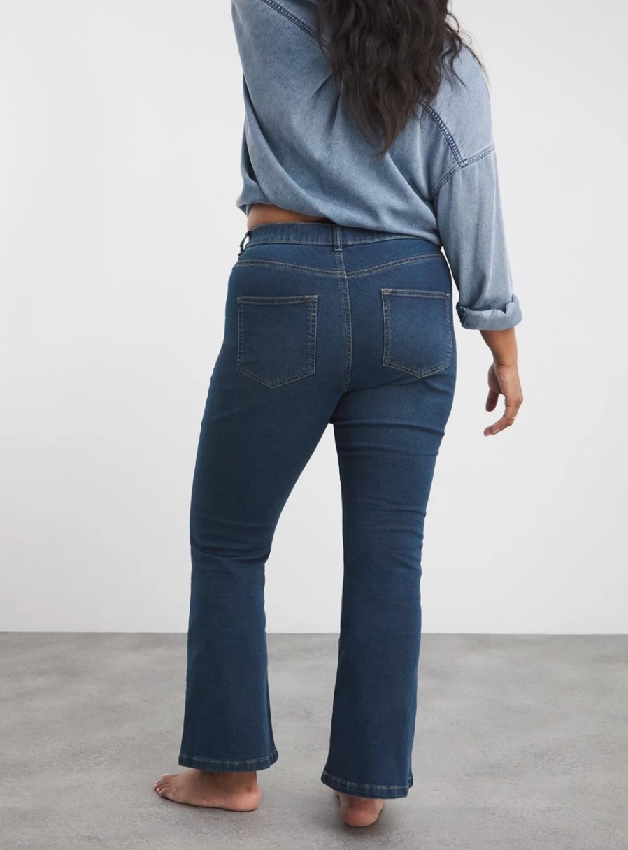 Simply Be Women's 24/7 Mid Blue Bootcut Jeans - Size 22 Comfort Fit Denim
