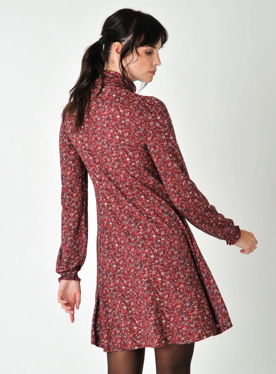 Burgs Women's Georgia Roll Neck Mini Dress - Size 8 Casual Chic Knitwear